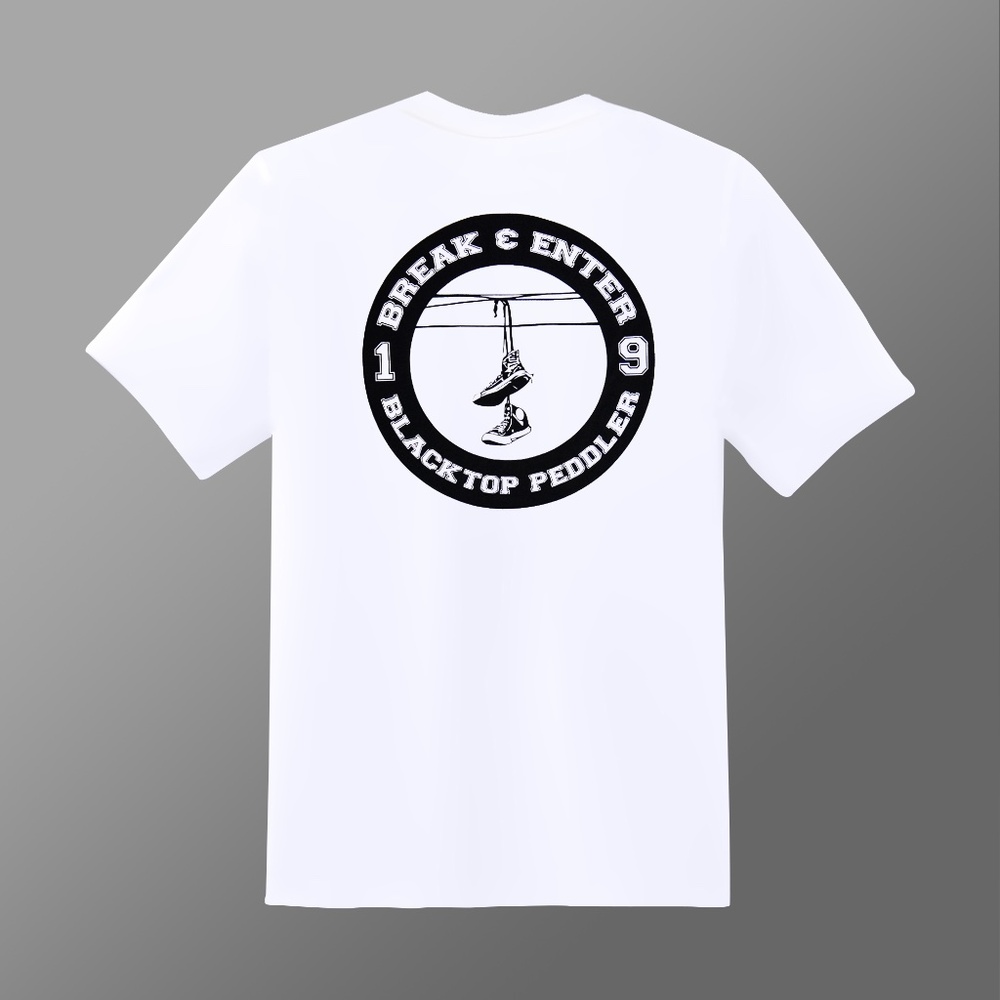 BLACK TOP PEDDLER WHITE TSHIRT